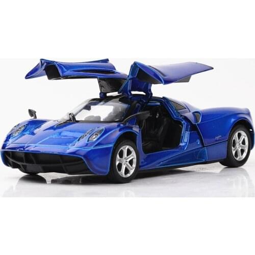Alloy for Pagani Zonda Car Scale 1/32 Diecast Car Model with Pull Back Light Sound for Kids Birthday Gift