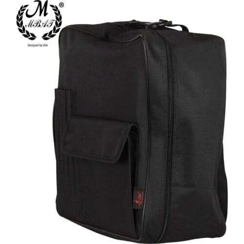 M MBAT 14 Inch Snare Drum Bag Backpack Case Adjustable Shoulder Strap Outside Pockets Percussion Instrument Parts & Accessories