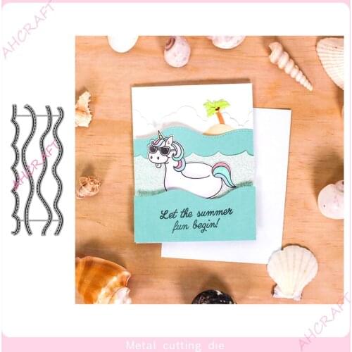 Wavy Lace Metal Cutting Dies for DIY Scrapbooking Photo Album Decorative Embossing Paper Card Crafts Die 2021