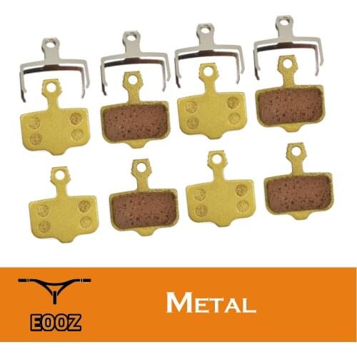 EOOZ 4 Pairs Metal Bicycle Metallic disc Brake Pads for SRAM AVID Elixir 1 3 5 7 9 R CR for Avid DB1 DB3 DB5