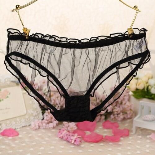 Fashion Sexy See Through Mesh Women Low Rise Briefs Underwear Panties Gift Charm Soft Briefs Sexy Lingerie