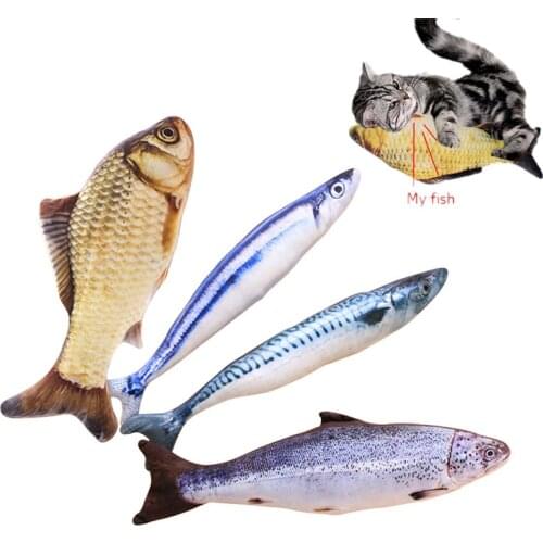 Plush Cat Toy Catnip Fish Creative 3D Carp Fish Shape for Kitten Cat Pet Chew playing Toy Stuffed Pillow Doll Pet Products