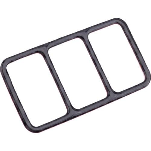 Carbon Fiber Console Seat Heating Button Sticker Frame Cover Car Fit for Nissan 370Z Z34 2009 2010 2011 2012 2013 2014-2019 2020