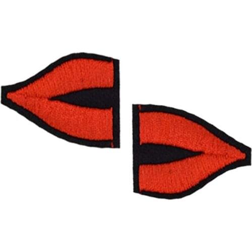 Diy patches for clothing iron embroidered patch applique iron on patches sewing accessories badge lips stickers for clothes bags