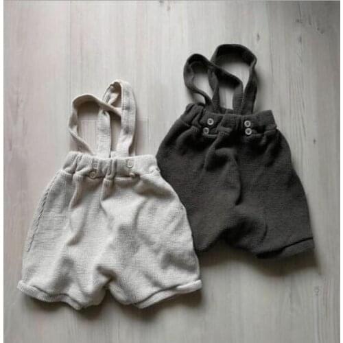 2021 New Babys Girls Overalls Spring Cotton Fashion Babys Shorts 6-24 Month QI362
