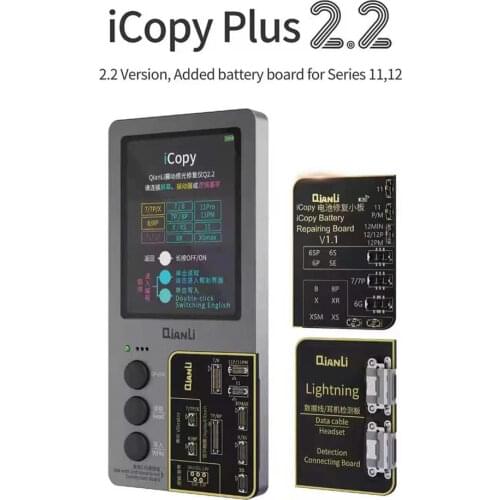 ICopy Plus 2.1 True Tone Light Sensor Battery Data Detection XS MAX 11Pro 11 Pro Max Touch Read/Write/Edit Recovery Programmer