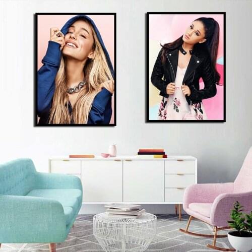 High Definition Poster Sexy Star Singer Ariana Grande HD Print Modern Beauty Canvas Wall Art Picture Living Room Home Decoratio