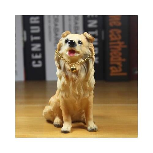 Craftwork model model Emulation famous Dog home ornaments set up in the living room craft gift dolls statues Home dies