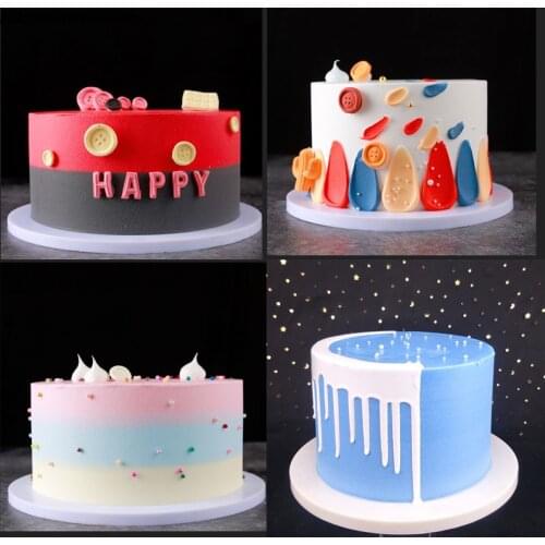 6/8/10/12 Inch Silicone Cake Model Naked Embryo Birthday Cake Window Display Samples Decorating Fake Cakes Simulation Cakes