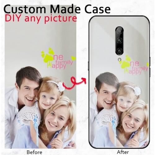 DIY custom made glass case for oneplus 5 5T 6 6T 7 7T pro customized gift print logo name photo cover shell