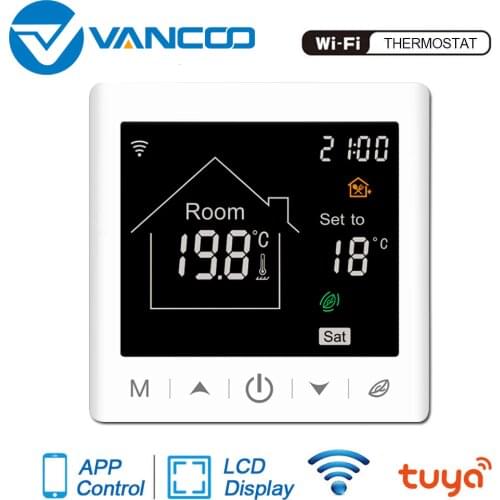 Tuya WiFi Smart Thermostat 220V Temperature Controller for Water/Electric/Gas Boiler Heating Work with Google Home and Alexa