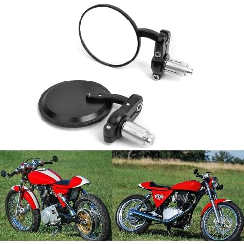 7/8'' 22mm Universal Motorcycle Rearview Mirror Handlebar Rear View Motorbike Side Rearview Mirrors