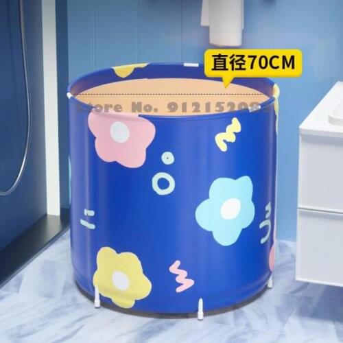 Bath Bucket Adult Foldable Bath Bucket Adult Bath Bucket Bath Artifact Bathtub Household Whole Body Sweat Dual Purpose
