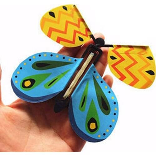 Magic Flying Butterfly Trick Prop Toy Wedding Birthday Party Decoration Greeting Card Transform Flying Butterfly Trick Toys FN50