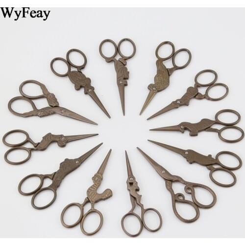 Zodiac Cross Stitch Retro Classic Vintage Scissors Antique Embroidery and Sewing Scissors Zakka Tailor Scissor Thread Fabric DIY