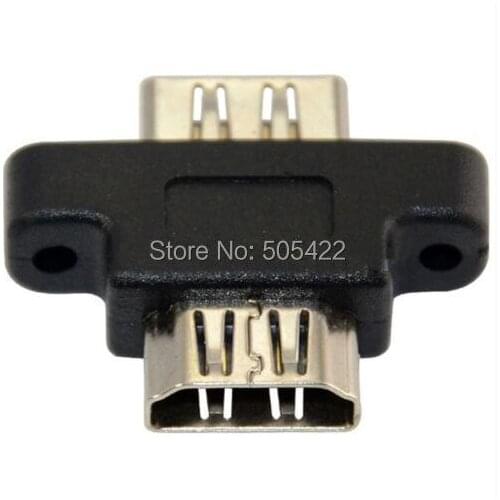 100pcs/lot wholesale Molds HDMI Female to Female Panel Mount Adapter Coupler Extender for PS3 1080p 3D TV
