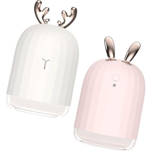 2Pcs Ultrasonic USB Air Humidifier Car Aroma Diffuser Maker 35ml/H