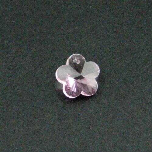 2000PCS/Lot 14mm 1 Hole Glass Pink Color Loose Flower Lighting Beads For Diy Crystal Glarland Of Wedding Strands Bead Parts