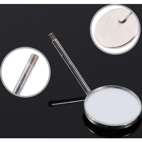50pcs Stainless Steel Dental Orthodontic Mouth Mirrors Plain Mirror