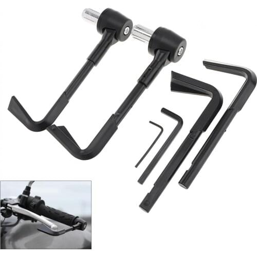 7/8" 22mm Motorcycle Adjustable Brake Clutch Lever Protector Hand Guards Brush Shatter-resistant Falling Protection Front Brake