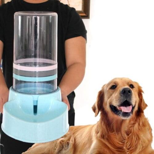 Pet Dog Automatic Feeder Food Water Dispenser Food Storage Bowl Puppy Kitten Cat Drinking Dish Bottle Waterer Water Fountain