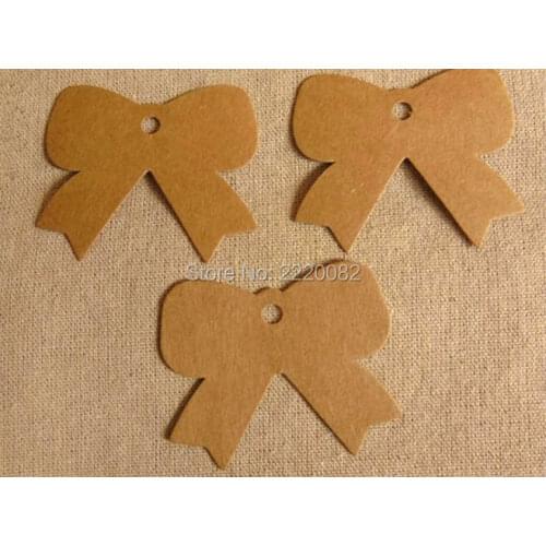 Free shipping in stock blank tag 350gsm craft pape 6x5cm 300 pcs a lot gift tag/paper card hang label/cute shape tag