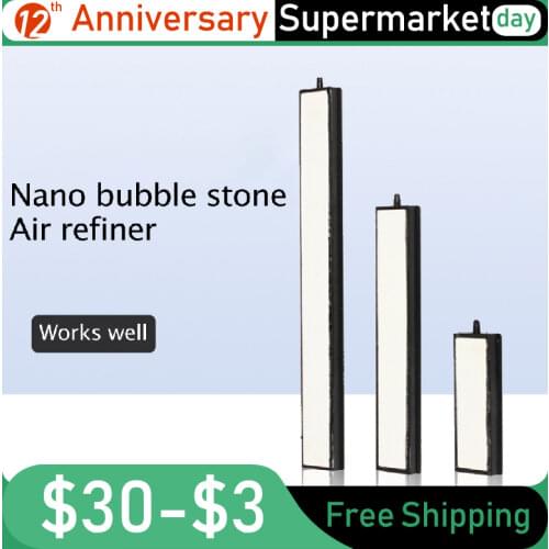 Mute Aquarium Nano Air Stone Bar Fish Tank Air Refiner Aeration Strip Bubble Stone Hydroponic Oxygen Pump Air Diffuser
