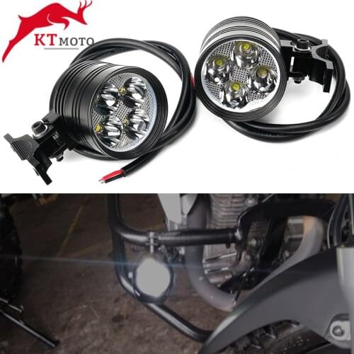 For HONDA X-ADV 300 750 1000 XADV NC750X NC750/X/S NC700/X White Motorcycle headlights auxiliary lamp 12V LED spot head lights