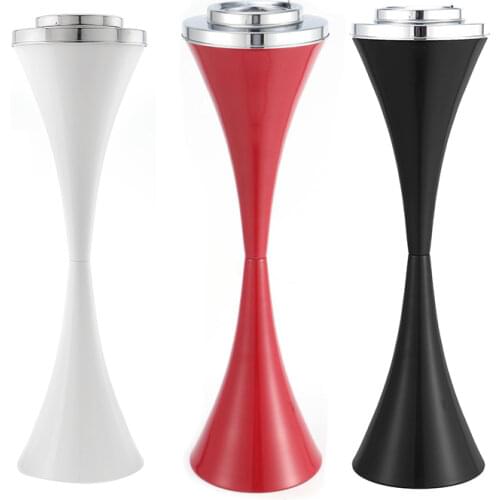 Floor Standing Ashtray Receptacle with Lid Stainless Steel Anti-rust Ashtray Smoking Accessories For Home Office Bar Garden