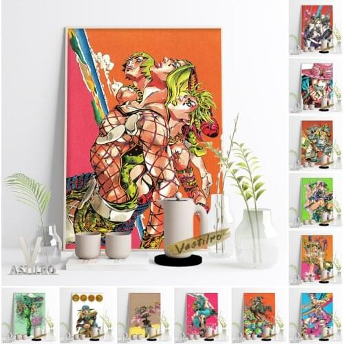 Classic Anime JoJos Bizarre Adventure Poster Cartoon Role Print Art Canvas Painting Manga Character Fans Gift Kids Room Decor