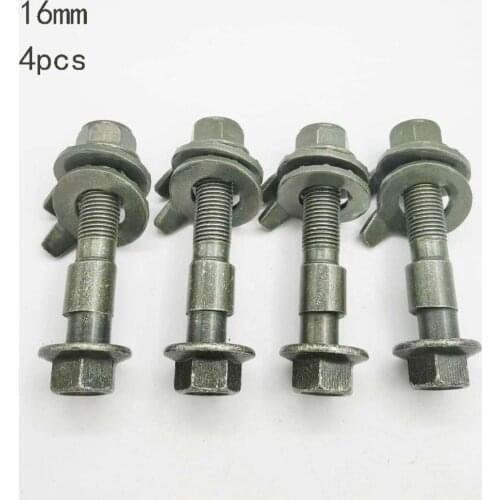 4pcs /sets 16mm Wheel Alignment Camber Adjustment Screw Bolt Kit Cam Bolt Fits 16mm Wheel Alignment Tire Eccentric screw