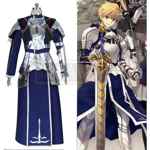 Fate/Prototype Arthur Pendragon Cosplay Costume Halloween Uniform Outfit Customize Any Size