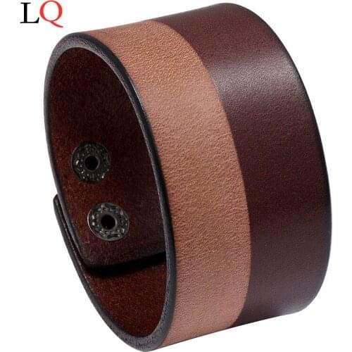 Trendy Genuine Leather Bracelets Men Stainless Steel Multilayer Braided Rope Bracelets for Male Female Bracelets Couple Jewelry