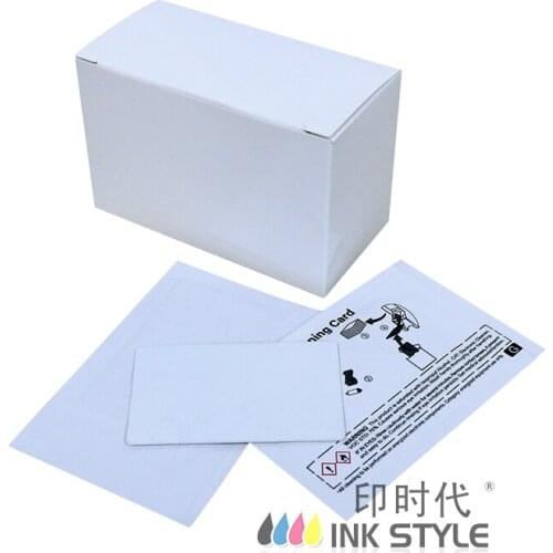 Pack of 50pcs A5002 Alcohol Cleaning Cards for Evolis Tattoo Pebble Dualys Securion Quantum Card Printer