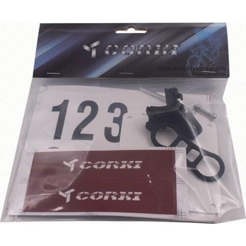 Bicycle race number plate mounting bracket set mountain bike road folding bike tour de France team number plate