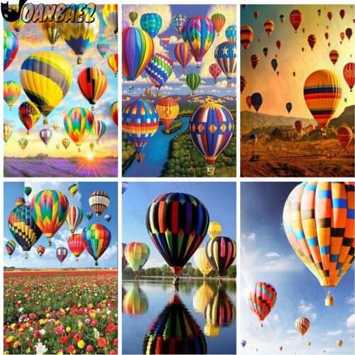 Landscape Diamond Painting 5D Diy Air Ball Cross Stitch Sky Mosaic Patch Diamond Embroidery Handmade Art Gift Design Decoration