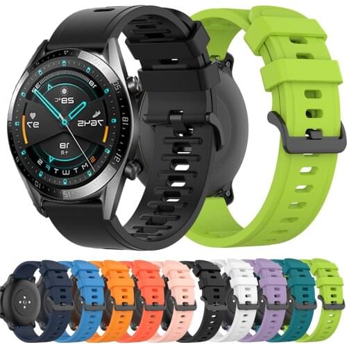 20mm 22mm Watchband For Huawei GT 2 42mm 46mm Strap Silicone Sports Wrist Band For Huawei GT 2E GT 2 Pro Quick Release Bracelet