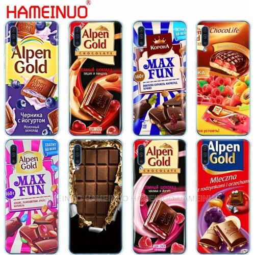Silicon phone cover case for Samsung Galaxy S10 E PLUS A10 A20 A30 A40 A50 A70 A10E A20E M20 bags chocolate food package russian