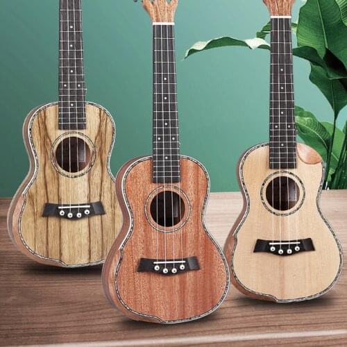 Solid Wood Ukulele Holder All Acoustic Guitar Natural Color Ukulele 26 Inch Mahogany Chitarra Acustica Entertainment DE50UK