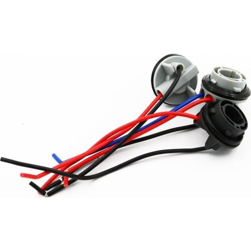 YSY 50pcs Female BAU15S 1156 BA15S 1157 BAY15D Connector Auto Lamp Socket Car Bulb Cable LED Bulbs Wire