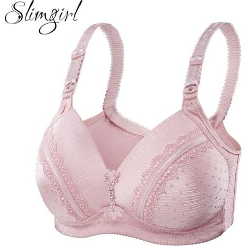 Slimgril Womens Health Sexy Push-up Bra Wire Free Adjusted Thin B C D 3/4 Cup Big Size Bras Female Lingerie 36 38 40 42 44 46