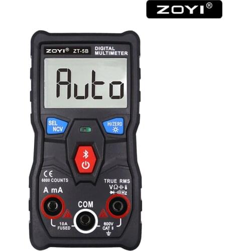 ZOYI ZT- 5B Smart Digital Multimeter 6000 Counts Bluetooth link to APP Profesional Mini Capacitor Tester
