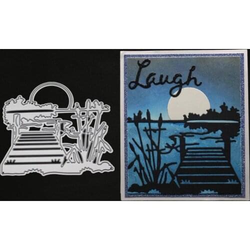 203F Lakeside View Metal Cutting Dies Stencil DIY Scrapbooking Album Stamp Paper Card Embossing Craft Decor