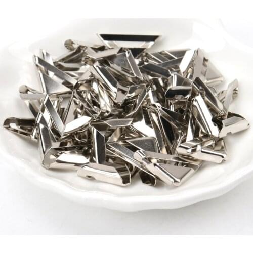 40pcs practical metal silver Book Scrapbooking Album Menu Folder Corner Protectors Corner For Photo Album DIY 12x12x3mm