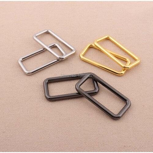 6pcs Rectangle shape metal inner 40*17mm bag garment leather craft buckle for DIY Accessories