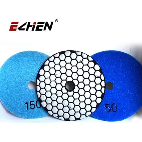 7 Pieces Per Set Resin Bond Diamond Dry Polishing Pad For Granite Marble Tools Stone Abrasive Disc