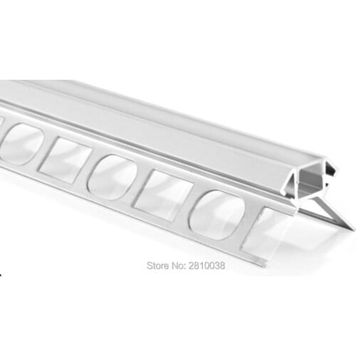 10 X 1 M Sets/Lot V shape led aluminium profile for led strip X type aluminum led channel extrusion for wall corner lighting