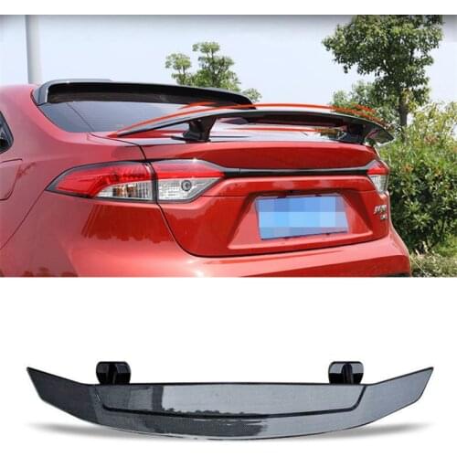 For Car Trunk New Spoiler Rear Wing Corolla 2017 18 19 ABS Carbon Fiber Colorless Colour Toyota Corolla Spoiler Tail Accessories