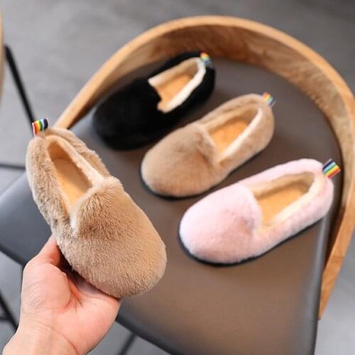 Baby cotton shoes winter plus velvet girls thick warm and cold-proof short boots children baby snow boots boy peas shoe 2021 new