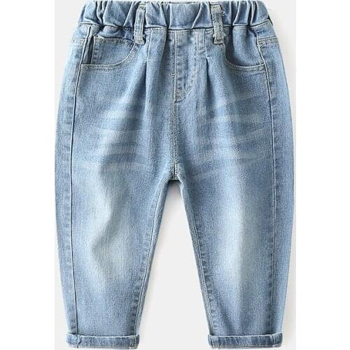 2020 Boys girl hole Jeans pants Excellent quality cotton casual children clothing Trousers baby toddler Comfortable kids clothes